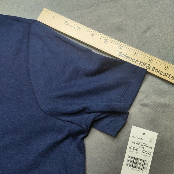 Alfred Dunner Woman Small Island Hopping Palm Beach Embellished Blouse NEW - Picture 10 of 11